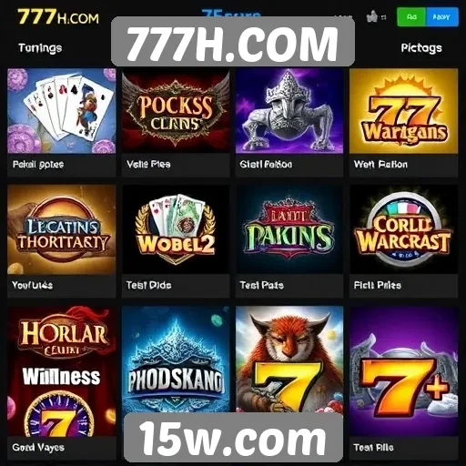 Análise dos jogos populares no site 777H COM